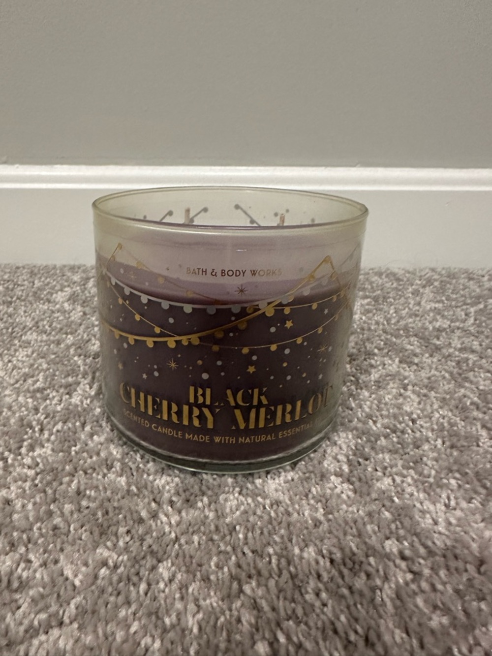Bath & Body Works Black Cherry Merlot Scented 3-Wick Candle